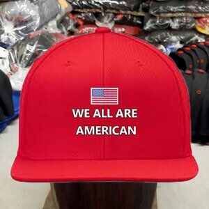 WE ALL ARE AMERICAN MEN'S CAP